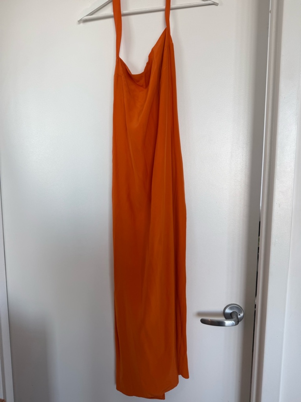 Reformation Orange Slip Maxi Dress